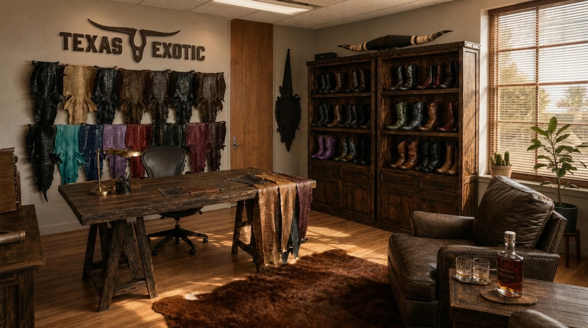 Texas Exotic Design Studio interior at The Woodlands
